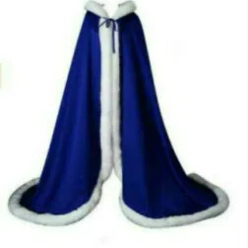 Winter Artificial Fur Cloak Wedding Party Hooded Bride Jacket/Shawl Wedding Accessories