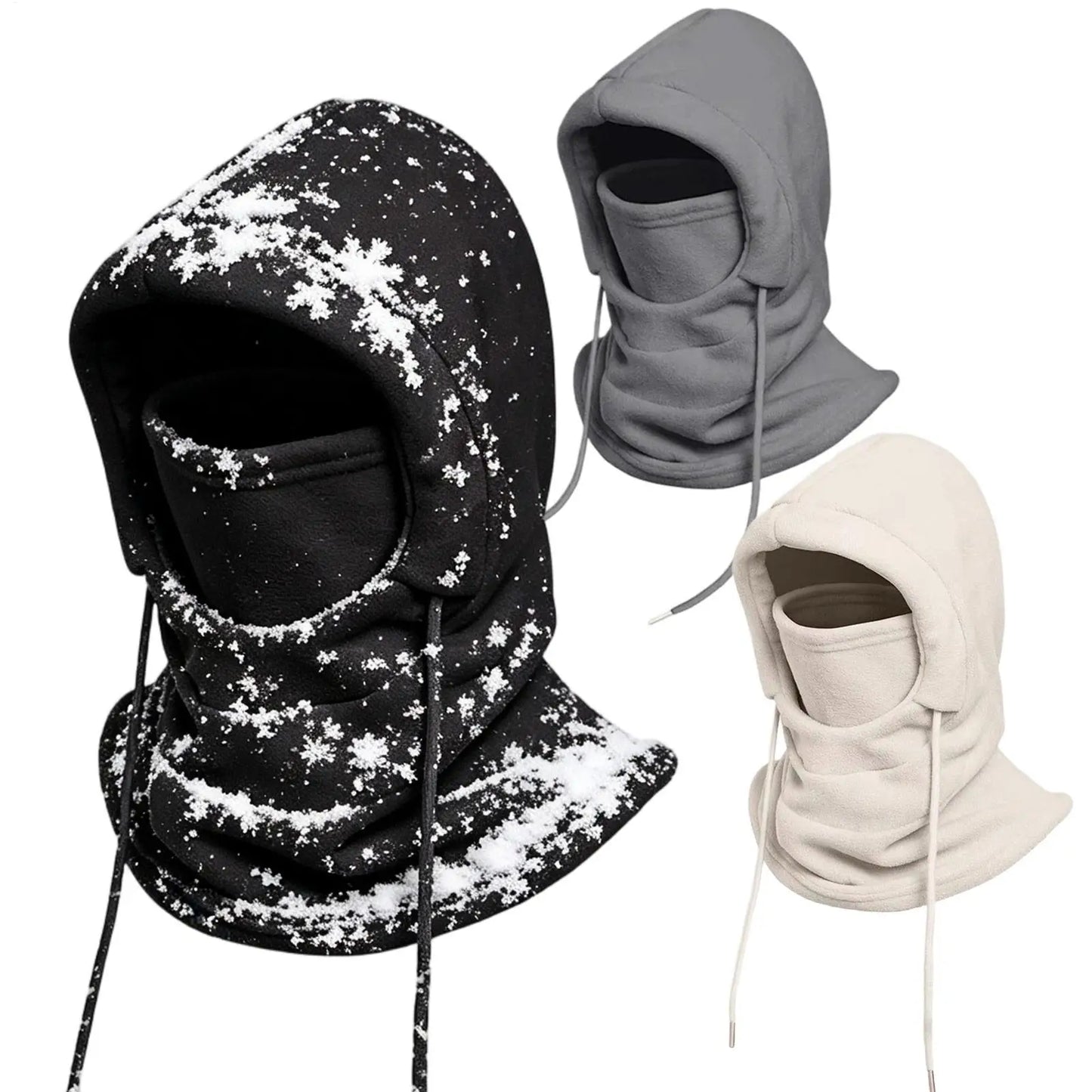 Winter Warm Hat With Mask And Neck Warmer Windproof Balaclavas For Men Women Masked Hat Cycling Cold Weather Protection