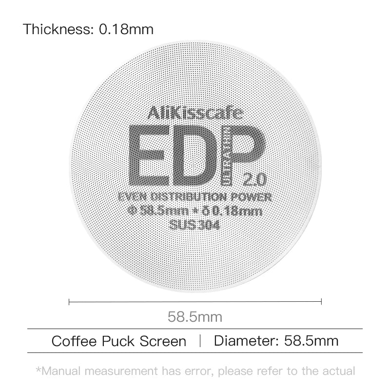 Alikisscafe Coffee Puck Screen Magnetic Espresso Filter 49.5mm 51mm 53.5mm 57.3mm 58.5mm Barista Portafilter Accessories Tools