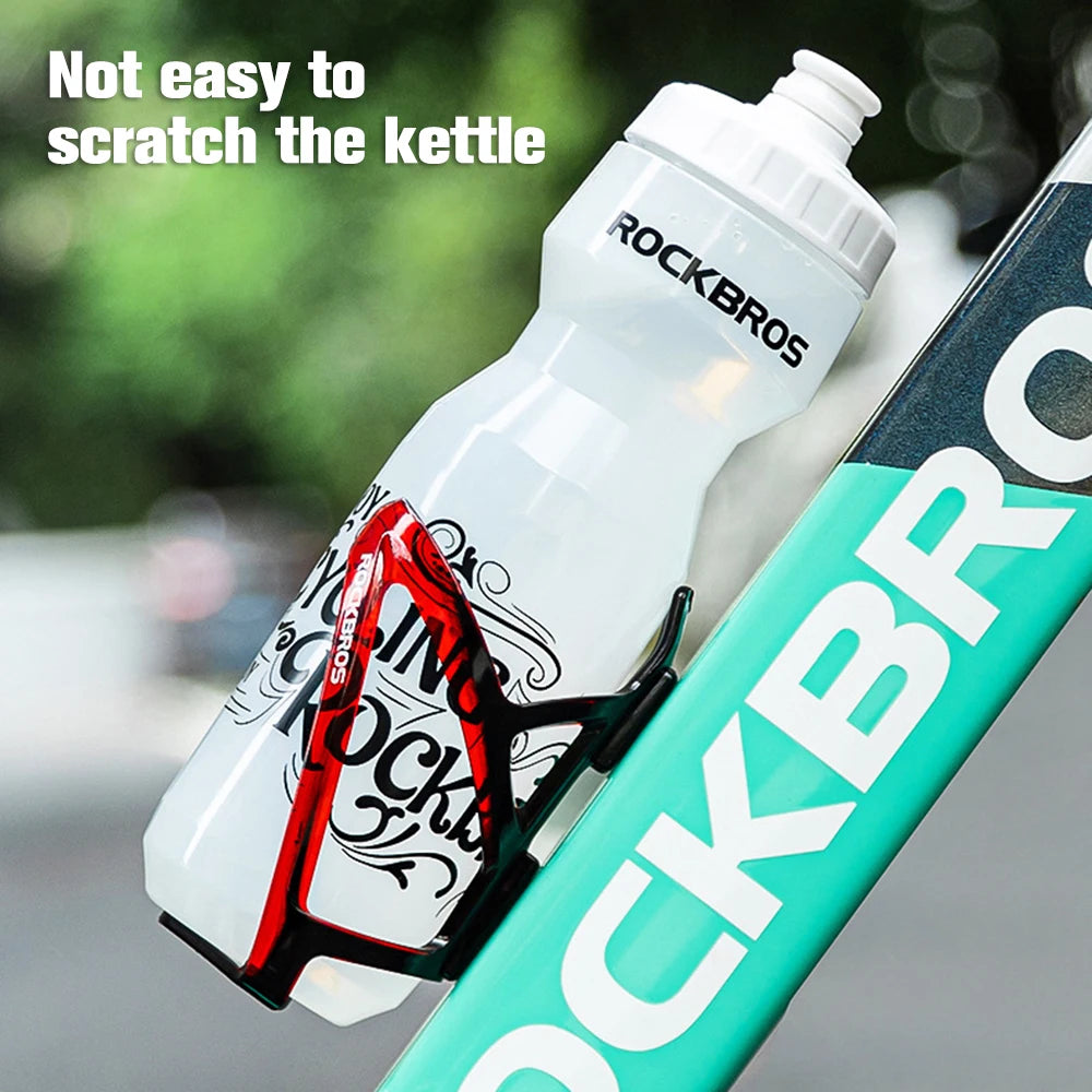 ROCKBROS Bicycle Water Bottle 750ML PP5 Plastic For Outdoor Running Climbing Sports Squeeze Mug Cycling Kettle Portable Bike Cup
