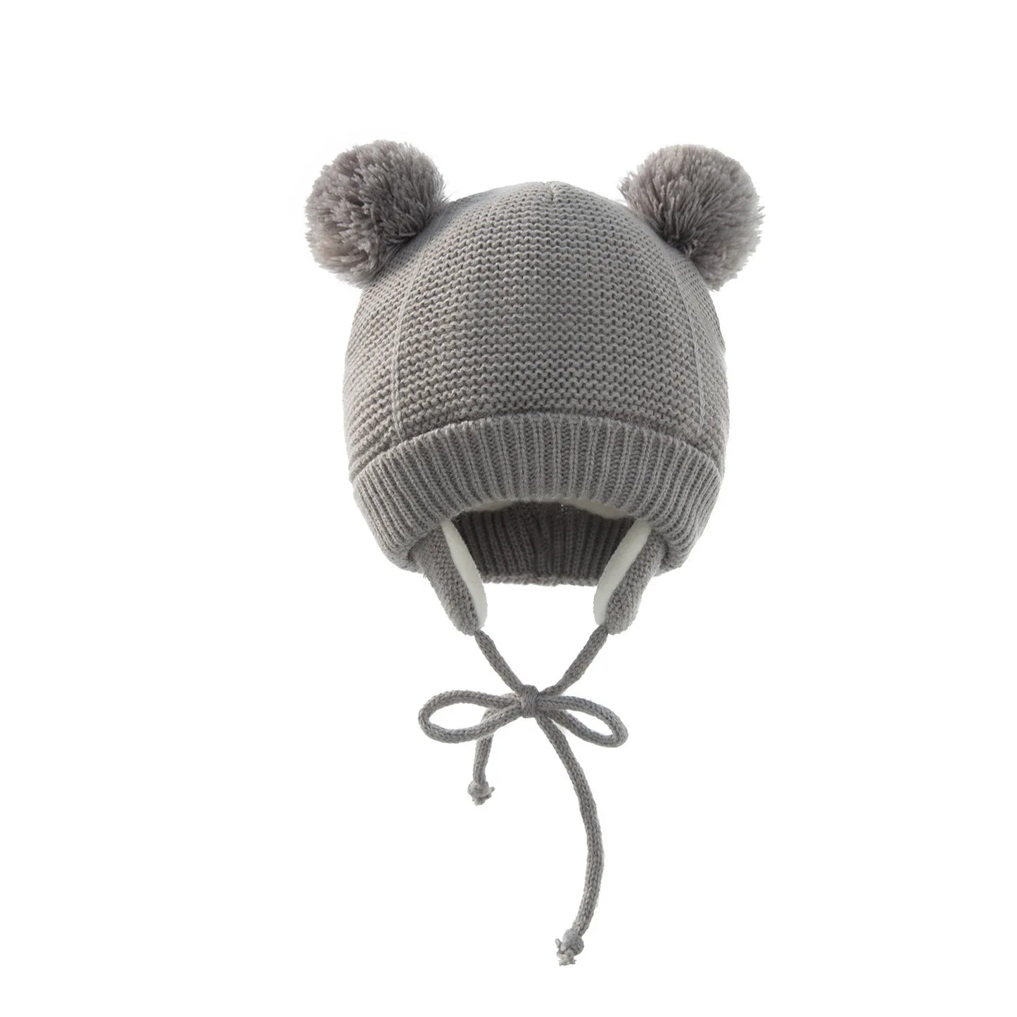 Winter Baby Hat for 0-12month Boy Girls Accessories Knited Cap Kids Hat Fleece Warm Gloves Thick Winter Ear Kids Hat Baby Bonnet