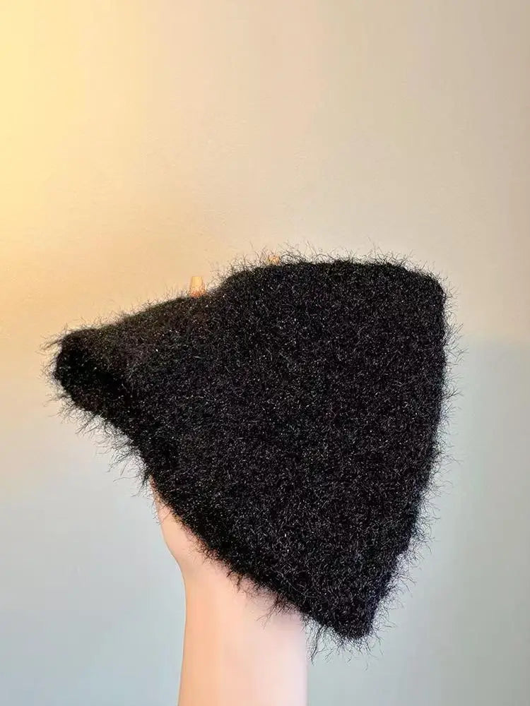Autumn and Winter New Knitted Wool Headgear Women's Warm Ear Protectors Wool Cap Wide Headband Headband Hair Accessories