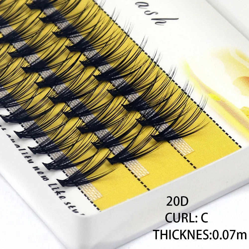 40/30/20D Cluster Mink Eyelashes Natural Eyelash Extension 1 Box/60 Bunches Indiviual Bunches Soft Box Makeup Lashes Wholesale
