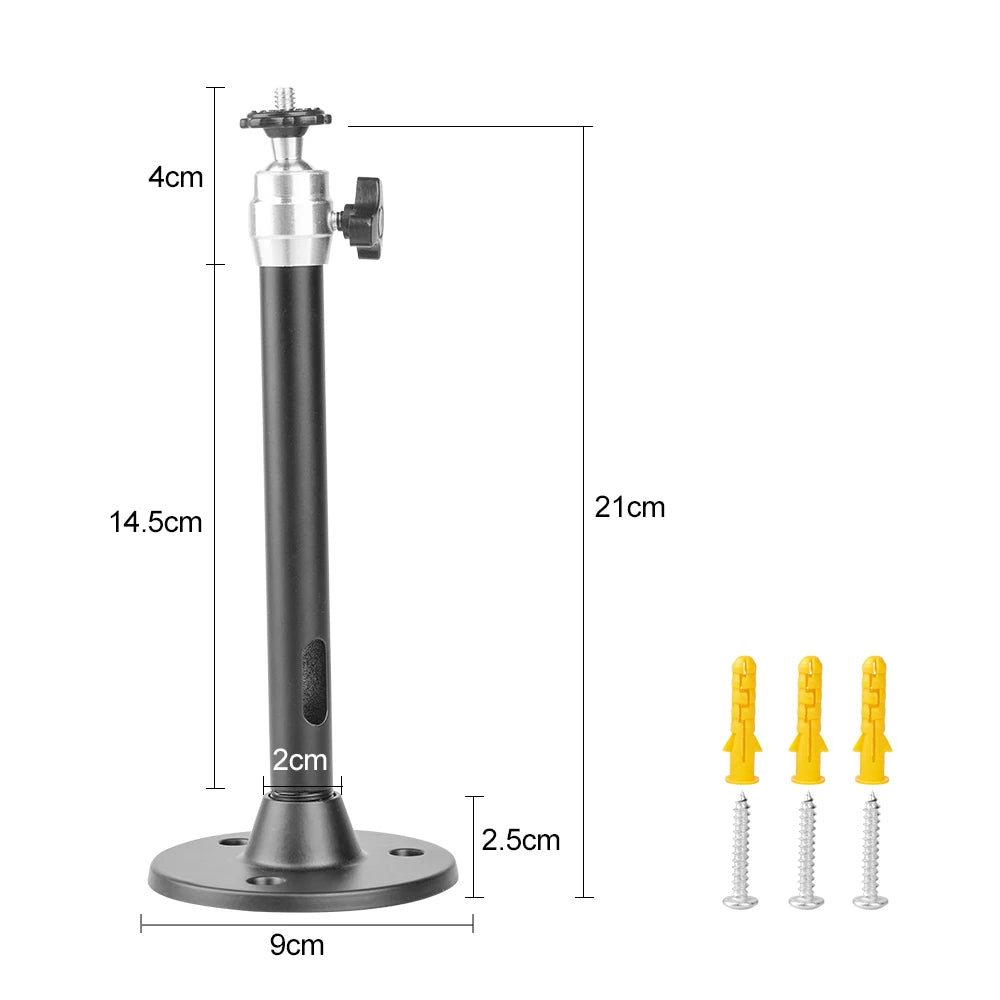 6mm Camera Monopods 21cm Projector Tripod Metal Wall Mount 1/4 Hanger Mounting Kit TD90 TD60 P62 Mini Projector Camera Bracket