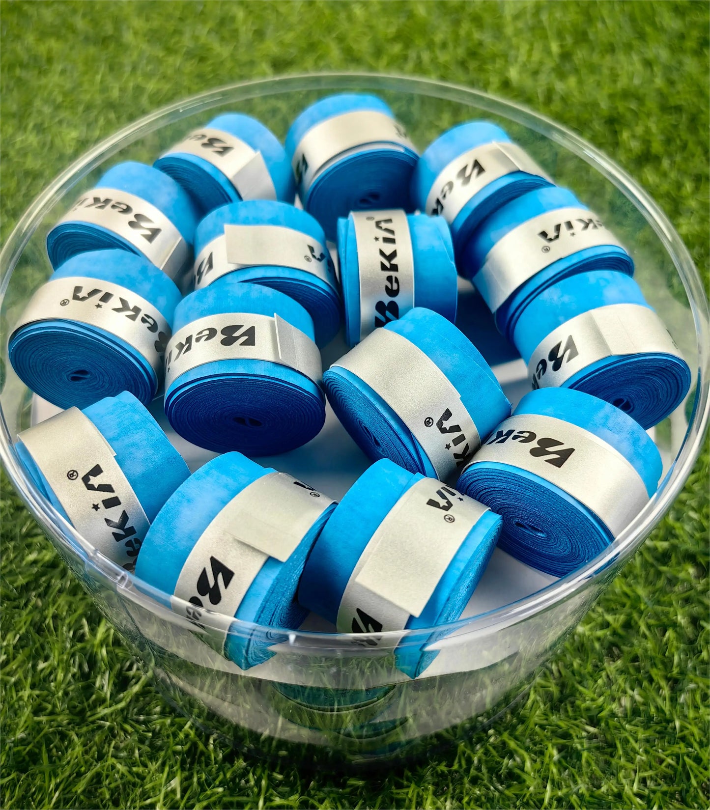 60pcs/Pack Dry Tennis Racket Grip Anti-skid Sweat Absorbed Wraps Taps Badminton Grips Racquet Vibration Overgrip Sweatband