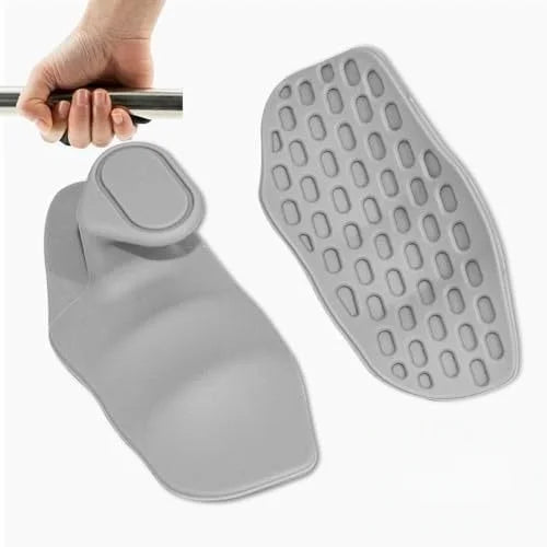 1 Pair Portable Silicone Gym Palm Grips Non Slip Hand Grip Pad for Pull Ups Weight Lifting Fitness Workout Training