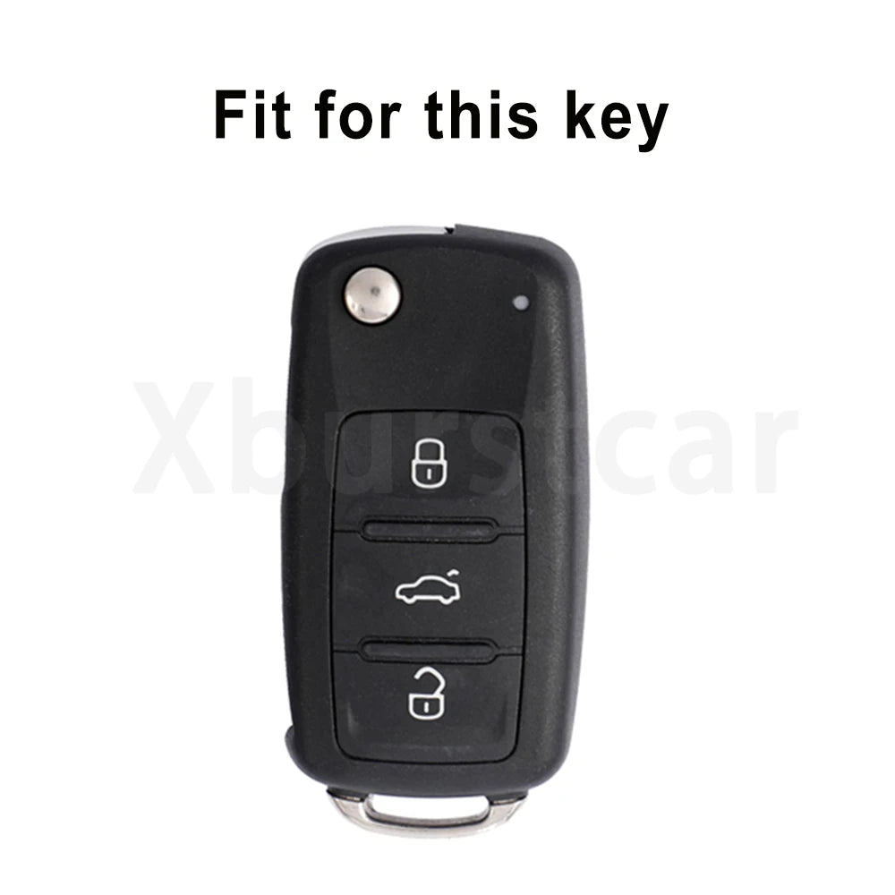 TPU Leather Remote Key Case Cover For VW Golf Polo Bora Beetle Tiguan for SEAT Leon Toledo Altea Ibiza for SKODA Fabia Superb