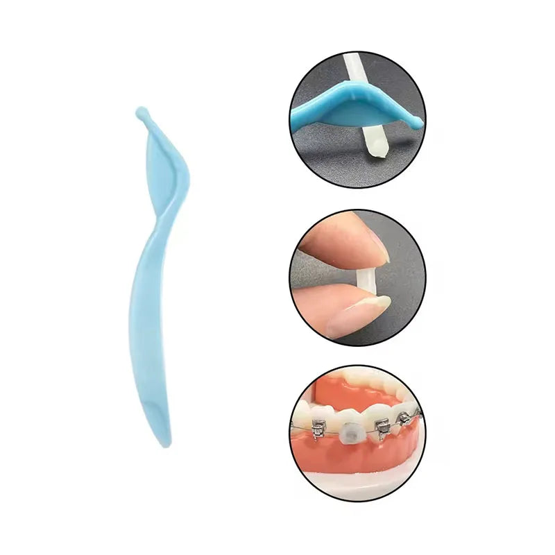 Dental Cleaning Care Kits Orthodontic Oral Care Foldable Brush Interdental Brush Ortho Wax Portable Travel Case Clean Hygiene