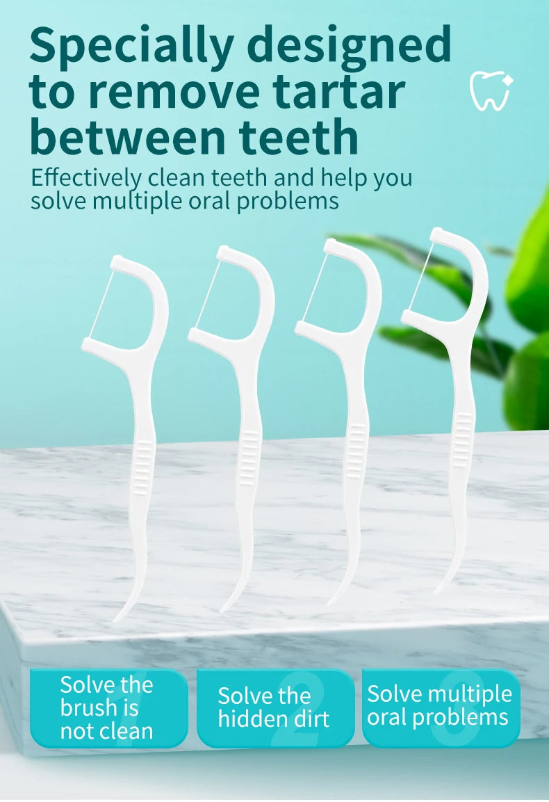 【 Fully Automatic Dental Floss Box 】 Affordable Bagged Dental Floss Stick - Safe for Travel - Keep It in Your Pocket When Going