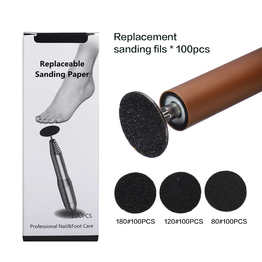 Diamond Nail Drill Bit Sanding Band Rotary Burr Foot Rasp Cuticle Cutters for Manicure Pedicure Disc Nozzles Tool Accessories