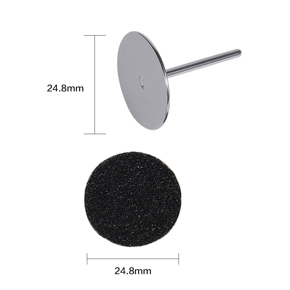 Diamond Nail Drill Bit Sanding Band Rotary Burr Foot Rasp Cuticle Cutters for Manicure Pedicure Disc Nozzles Tool Accessories
