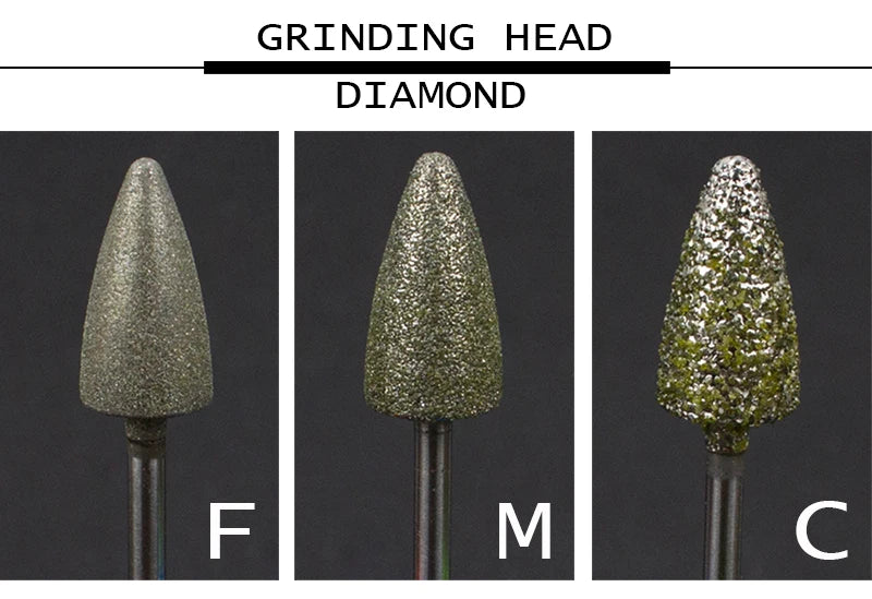 Diamond Nail Drill Bit Sanding Band Rotary Burr Foot Rasp Cuticle Cutters for Manicure Pedicure Disc Nozzles Tool Accessories