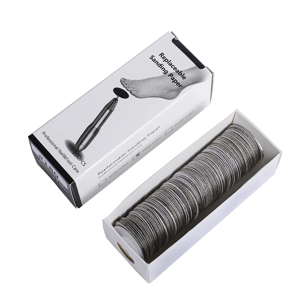 Diamond Nail Drill Bit Sanding Band Rotary Burr Foot Rasp Cuticle Cutters for Manicure Pedicure Disc Nozzles Tool Accessories