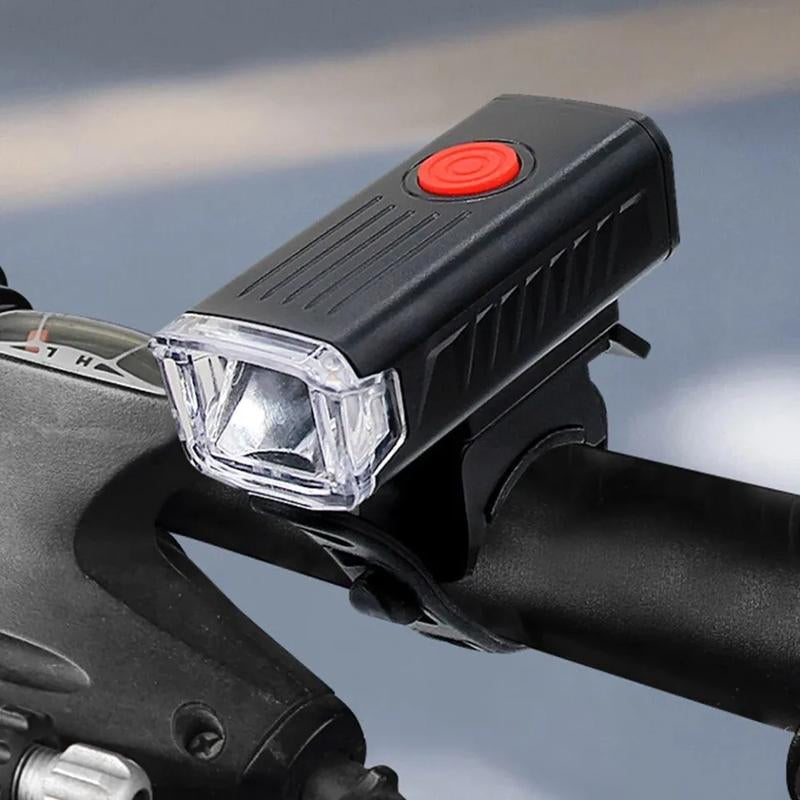 Light Up Your Ride! 🔦🚴‍♂️ USB Rechargeable LED Bike Headlight & Tail Light Combo! #CyclingEssentials #BikeSafety