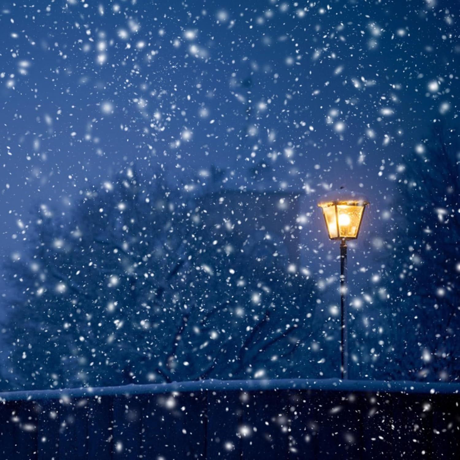Snowfall Lamp, Snowy Streetlamp Light, Handmade Snow Scenery Night Light Street Lamp DIY Material Pack (2 Sets)