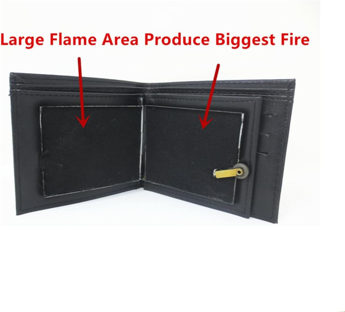 Magic Trick Fire Flaming Wallet, Leather, Inconceivable Street Show Prop, Prank, Magician Wallets, Close-Up Magic, Pros, Professional Cool Tricks