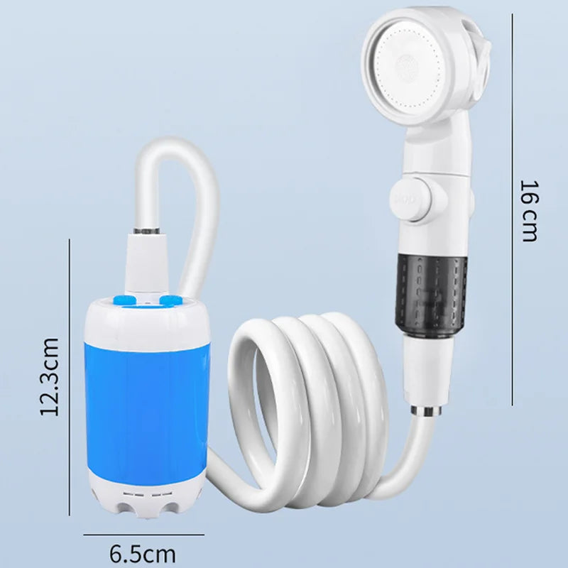 Portable Outdoor Shower Electric Water Pump Camping Shower Set Suitable for Outdoor Camping Bathing
