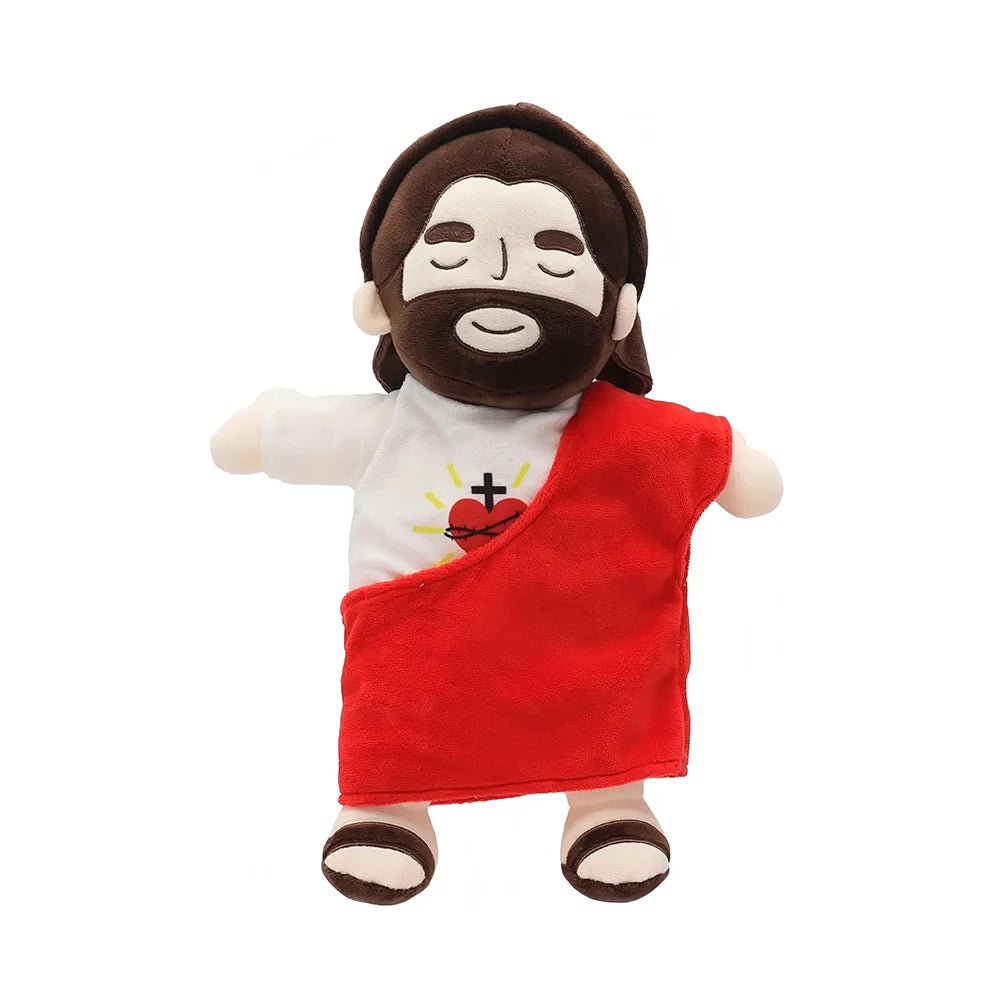 2026 New Jesuit Breathing, Glowing, Soothing Newborn Sleep Plush Toy, Cute Plush Doll