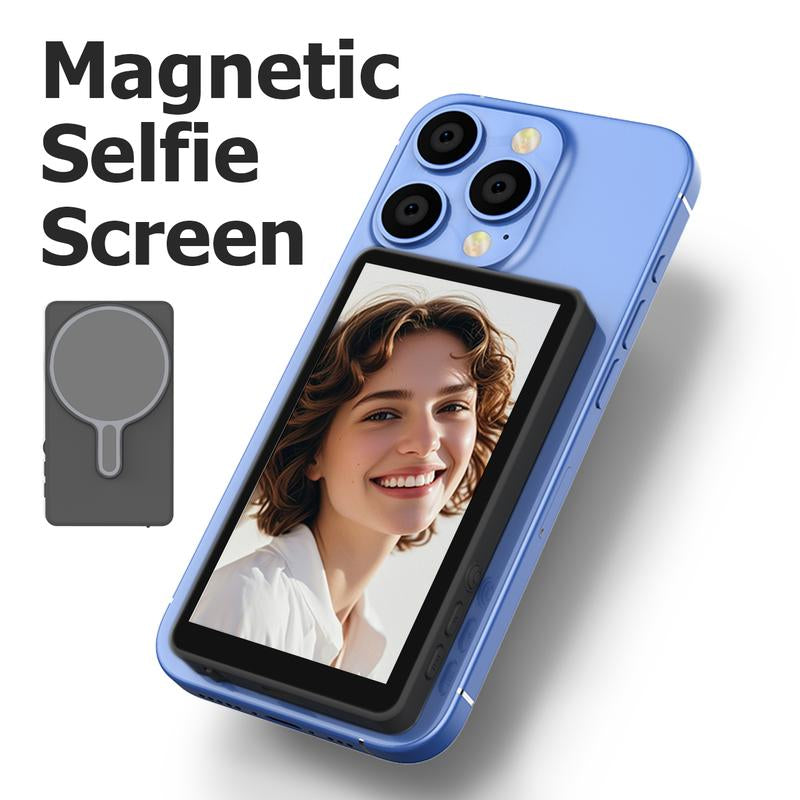 Capture the Perfect Selfie & Vlog with Our Magnetic Phone Monitor! 📸✨ Ideal for iPhone & Samsung Users!